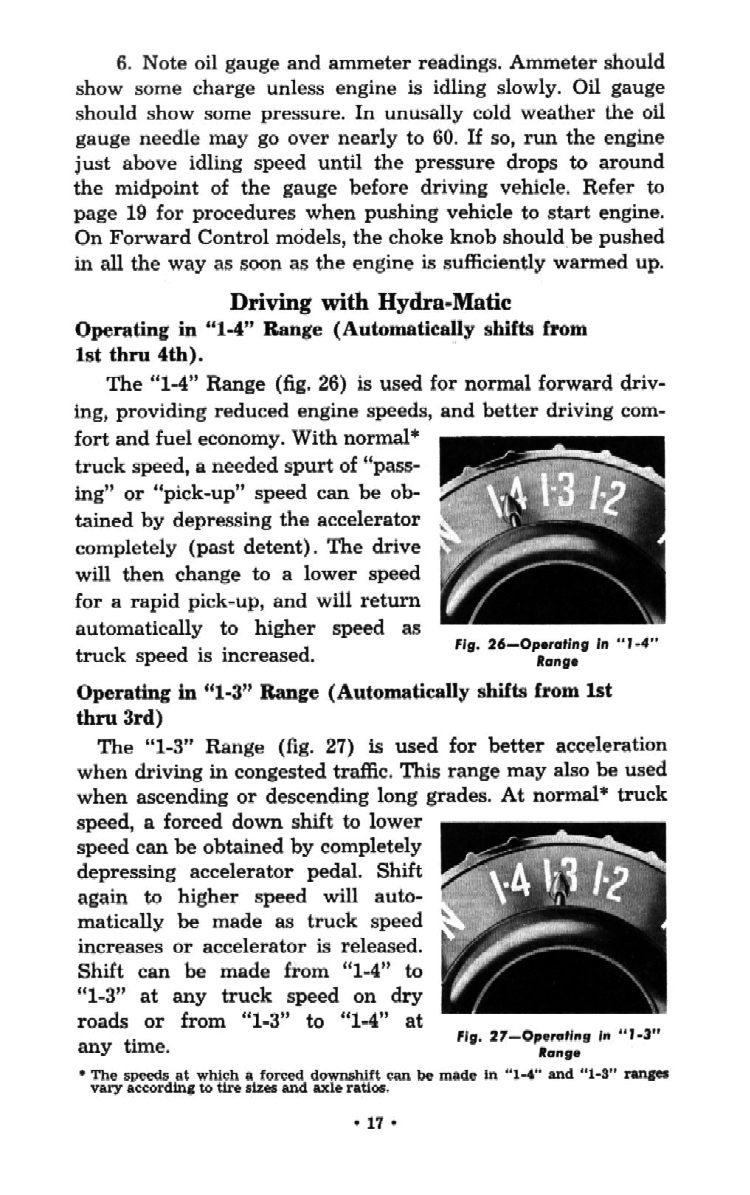 1954 Chevrolet Trucks Operators Manual Page 95